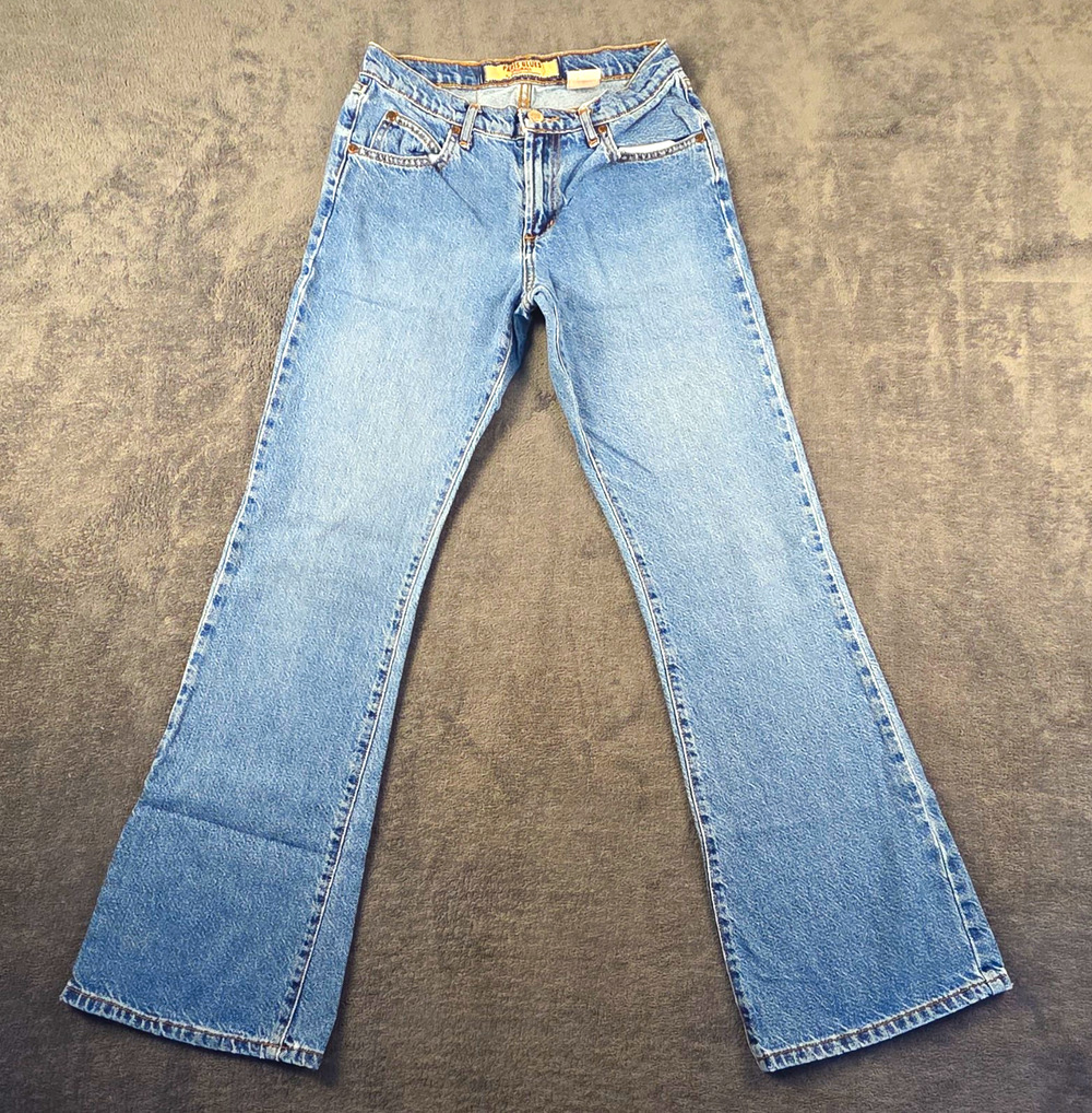 Paris Blues Women's Bootcut Jeans Light Wash Blue Mid Rise 5-Pocket Denim